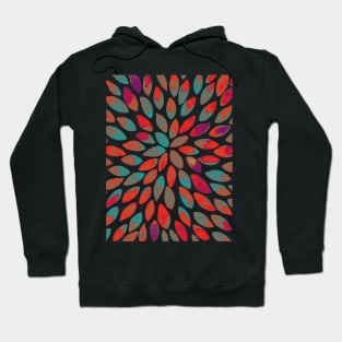 Watercolor brush strokes - multicolor Hoodie